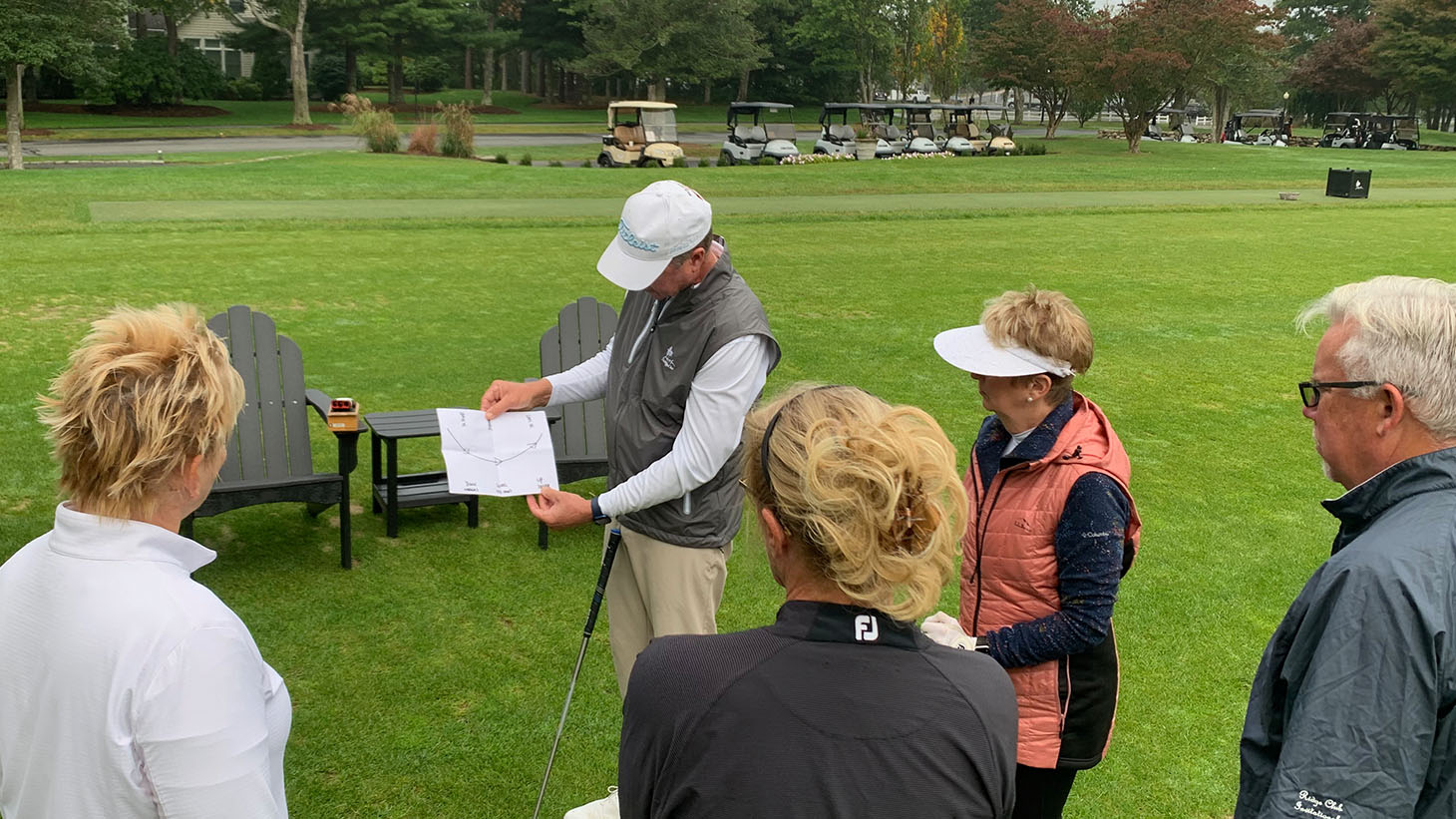 In the iron game, Mark explains that ball position...