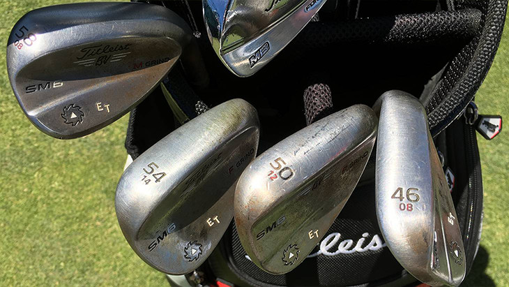 ...and Vokey Design SM6 wedges (46°, 50°, 54°and...