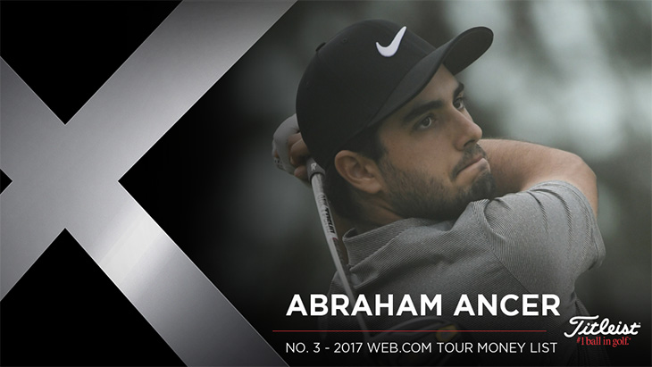 Titleist Pro V1x loyalist Abraham Ancer recorded...