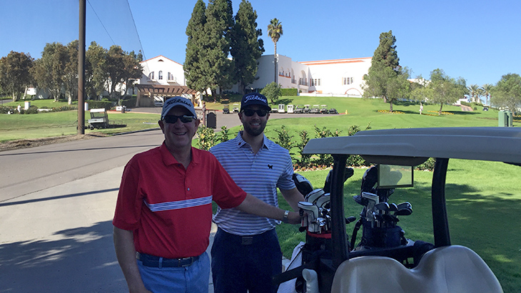 …a round of golf with brand new Titleist equipment...