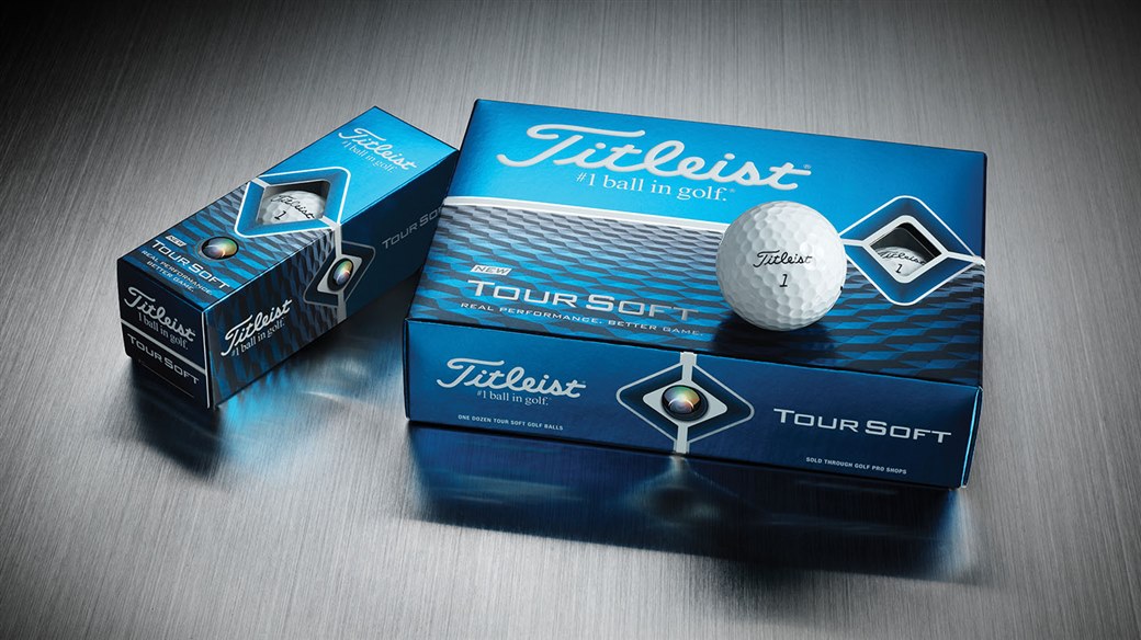 2020 Titleist Tour Soft Golf Ball Dozen, 3-ball sleeve and single golf ball