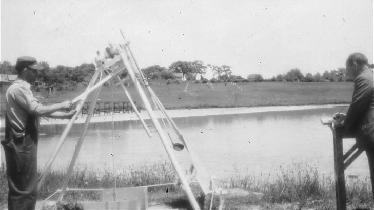 Titleist's 1930s golf ball testing machine 